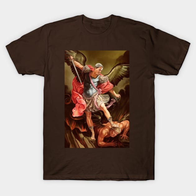 The Special Prosecutor Robert Mueller Defeating Satan T-Shirt by Skutchdraws